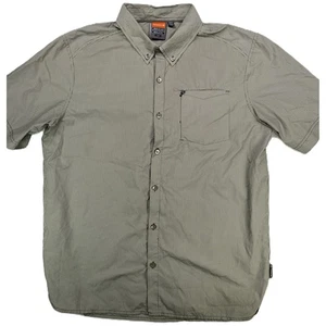 Merrell Mens Opti Wick UPF 20+ Short Sleeve Hiking Shirt Striped Large - Picture 1 of 7