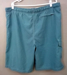 Tony Hawk Swim Shorts Board Shorts Size L Blue grey Logo embroidered pocket - Picture 1 of 5