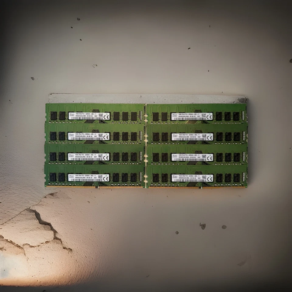 LOTE de 128GB (8x16GB) DDR4 ECC UDIMM 3200AA 3200Mhz RAM Escritorio Dell 5820, 7865 Foto 1 de 1