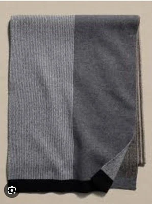 Совершенно новый с ярлыками!! Banana Republic графический серый шарф с бежевый, черный - Изображение 1 из 4