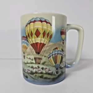 Vintage Otagiri Japan Hot Air Balloon Ceramic Coffee Mug 16 oz - Picture 1 of 9