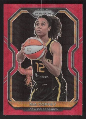 2021 Panini Prizm WNBA #59 Nia Coffey Prizms Ruby Wave - Image 1 of 2