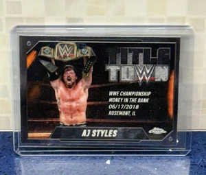 2025 WWE Topps Chrome AJ Styles #TT-AJS Title Town - Picture 1 of 2