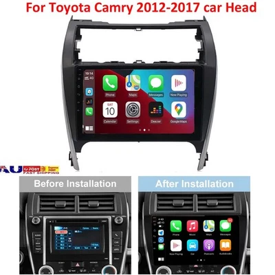 10" Wireless CarPlay Android Auto head unit Car Radio For Toyota Camry 2012-2017 - image 1 of 4