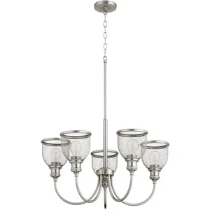 Quorum International 6212-5-65 Omni Chandelier Satin Nickel - Picture 1 of 2