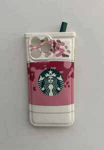 Coque Starbucks iPhone 15 Pro Max rose et blanche - Housse de protection esthétique en TPU - Photo 1 sur 2