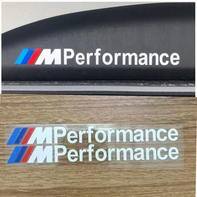 2 X M Performance adesivo vinile Gonna laterale 200mm bianco per serie BMW1 3 5 - Imagen 1 de 4
