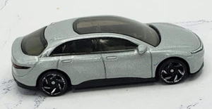 Hot Wheels 2022 HW Green Speed 4/5 Lucid Air Silver With 6 Spoke Wheels 147/250 - Picture 1 of 6