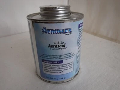 AEROSEAL by AEROFLEX USA 1 Pint Brush Top Black Adhesive for Insulation