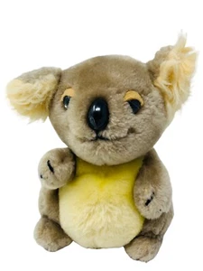 R Dakin Plüsch Koalabär 7 Zoll Nussschale & Ausschnitte Stofftier Vintage 1979 Korea - Bild 1 von 12