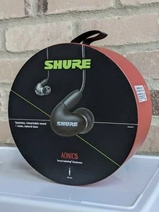 [BRAND NEW] Shure AONIC 5 Sound-Isolating Earphones, Black. New In Factory Seal - Picture 1 of 6