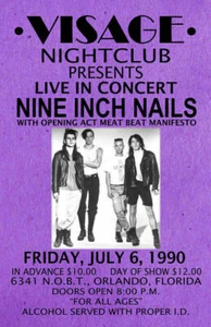NINE INCH NAILS REPLICA 1990 CONCERT POSTER - Picture 1 of 1