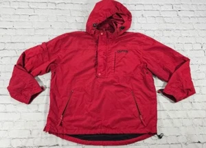 Ralph Lauren Chaps Anorak Hooded Vintage 1/2 Zip Red Pullover Jacket MENS SZ L - Picture 1 of 11