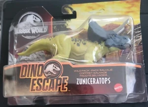 Mattel Jurassic World Dino Escape Wild Pack Zuniceratops nuovo di zecca - Foto 1 di 6