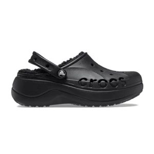 New CROCS Womens BAYA PLATFORM LINED CLOG 208708-001 BLACK UNISEX W 6 - 9 - Picture 1 of 6