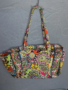 Vera Bradley Rio Model Reversible Tote Shoulder Bag Purse Travel Shopping - Picture 1 of 10