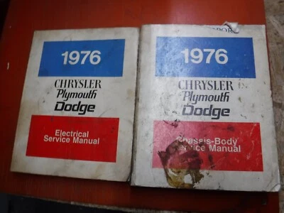 1976 DODGE ASPEN CHARGER SE CHRYSLER CORDOBA PLYMOUTH FURY SERVICE MANUAL - Image 1 of 4