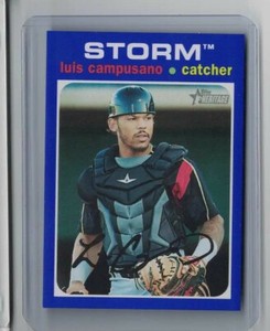 ~~ 2020 Minor League Heritage Luis Campusano Storm Blue Border /99 ~~