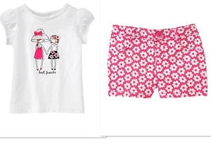NEW GYMBOREE Girls Best Friends Shorts Outfit Daisy Park NWT SIZE 12-18 MONTHS - Picture 1 of 1