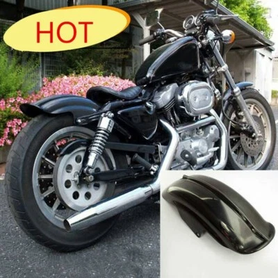 Black Motorcycle Rear Fenders Mudguard For  Chopper - Image 1 of 4