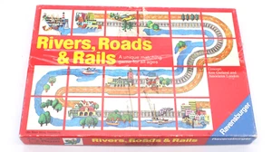 VINTAGE Ravensburger Rivers Roads and Rails 1989 - Picture 1 of 5