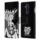 Official Zombie Makeout Club Art Leather Book Wallet Case Cover For Nokia Phones