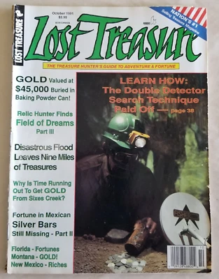 Lost Treasure Magazine October 1991 - Treasure Hunting, Gold Prospecting Foto 1 de 3