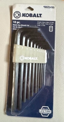 Kobalt 10 piece Metric Hex  Wrench Set # 25490 - NEW - Image 1 of 3