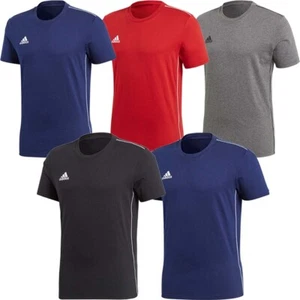 Adidas Kids Boys Short Sleeve T-Shirt T Shirt Core 18 Tops Cotton Tee Shirts - Picture 1 of 17
