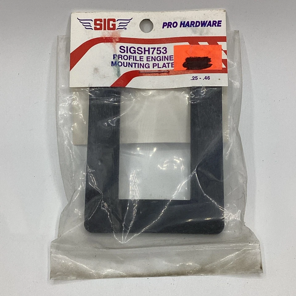 NOS Sig Pro Hardware Model RC Airplane SIGSH753 Profile Engine Mounting Plate - Image 1 of 4
