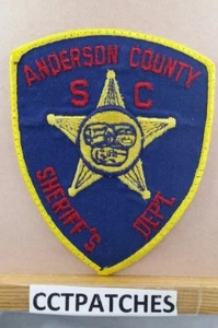ANDERSON COUNTY, SOUTH CAROLINA SHERIFF (POLICE) SHOULDER PATCH SC USED - Picture 1 of 2