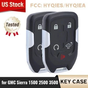 2x Remote Smart Key Shell Case Fob for GMC Sierra 1500 2500 3500 -2019 2020 2021 - Picture 1 of 4