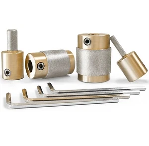 Glasschleifer Bit Kopf Werkzeuge 4-teilig Buntglas Diamantschleifer Bit Set - Bild 1 von 6