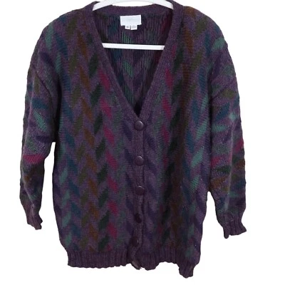 Cárdigan Suéter Grueso Espiga De Gran Tamaño Marca Periwinkle De Colección Talla M Foto 1 de 4