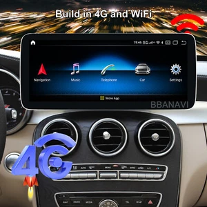 Android 12.3in Screen Car Multimedia GPS for Mercedes Benz C GLC 2014-2019 - Picture 1 of 12
