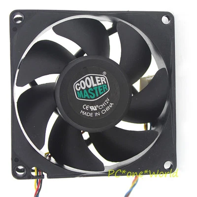 Cooler Master FA08025M12LPA CPU Cooling Cooler Mute Fan 12V 0.45A 80x80x25 4-pin - Image 1 of 2
