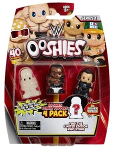 Paquete de 4 tapas de lápiz de figuras de lucha libre Ooshies - Serie 1 - Imagen 1 de 2