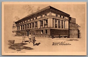 Postcard UK c1920s University of Liverpool Proposed New School of Architecture - Bild 1 von 2