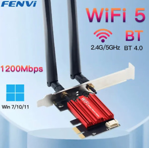 FENVI WiFi 5 PCI-E Wireless Adapter AC1200 Network Card Dual Band 2.4G/5GHz