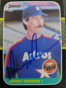 1987 Donruss SIGNED: Danny Darwin, ASTROS #508