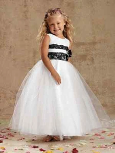 Flower girl size 6+ PLUS size Sweet Beginnings by Jordan L964F - Picture 1 of 4