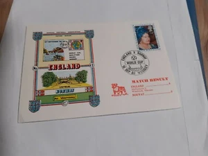 ENGLAND v NORWAY FOOTBALL MATCH FDC bx 1 - Picture 1 of 3