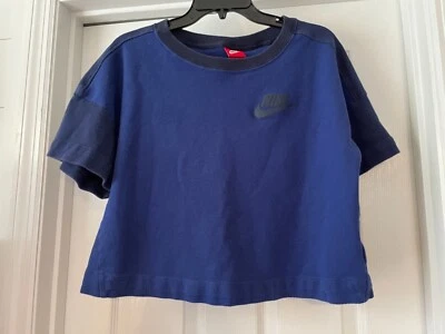 Camiseta deportiva Nike Rally Plus para mujer talla mediana azul 728225-444 Foto 1 de 4