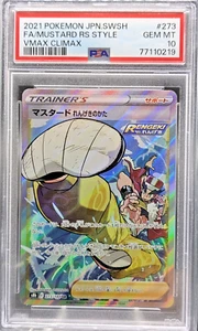Rapid Strike Mustard TG27/TG30 Brilliant Stars FA Pokémon Japanese TCG PSA 10 - Foto 1 di 2