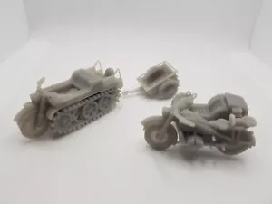 Rimorchio Kettenkrad Side Car 1:50 WW2 Tedesco - Foto 1 di 4