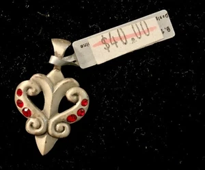 BICO Australia's LYRE (CR9) pendant with Red Swarovski Crystals - Picture 1 of 2