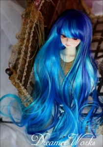 Nueva Peluca BJD Rosa Azul Onda de ensueño Peluca Larga 1/3 1/4 SD PULLIP DD MSD - Imagen 1 de 4