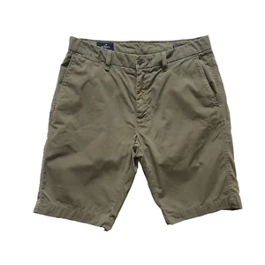 M Mason's London Flat Front Bermuda Shorts Mens 48 32 Olive Green 10" Inseam - Picture 1 of 12