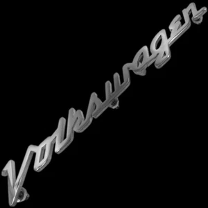 Decklid Hood Emblem Script Stainless Steel Fit for: Volksvagen TYPE1 Oval Split - Picture 1 of 2