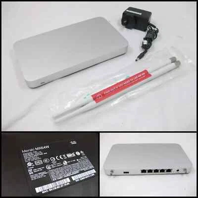 Cisco Meraki MX64W Wireless Router with new Antennas - Image 1 of 4